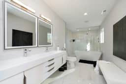 Modern Pool Home Bedroom 1