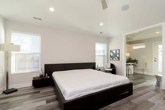 Modern Pool Home Bedroom 1