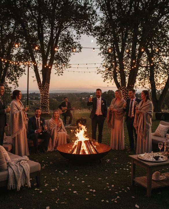 Late Night by the Fire